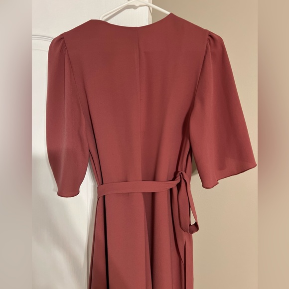 Aritzia rose coloured wrap dress! Worn twice. - Picture 2 of 4